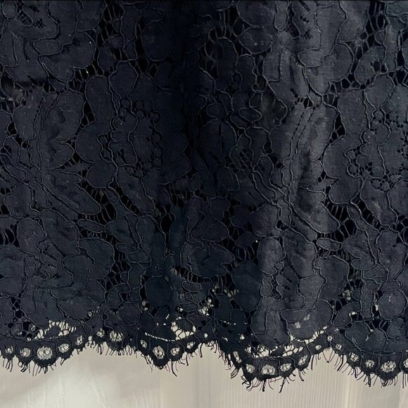 MEROKEETY Women's Sleeveless Lace Floral Elegant Cocktail Dress Crew Neck Knee L - Picture 3 of 10